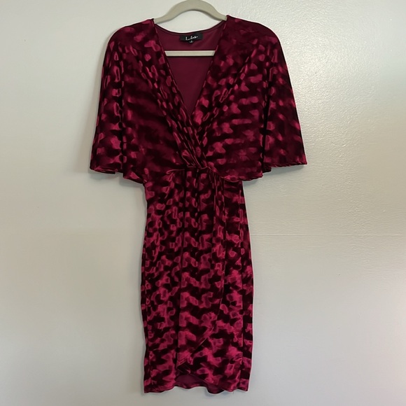 Lulu’s Mesmerize on the Prize Burgundy Velvet Wrap Dress - Picture 5 of 12